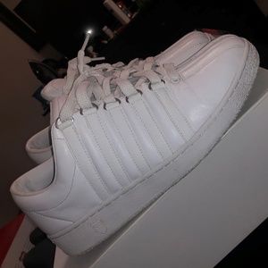 All White Classic K-Swiss , ALL white, shoes